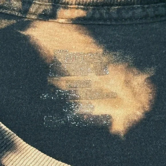 Woody’s Diner Bleach Tie-Dye Tee – Custom Streetwear Surf Vibe Size Medium - Picture 5 of 7